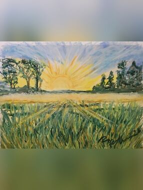 "Hope Rising" Original Unframed Art Created By Brea Marie 9in X 12in